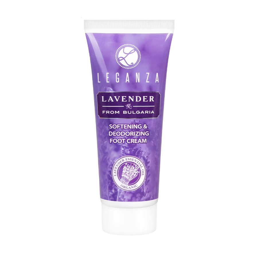 Пом'якшувальний дезодорувальний крем для ніг Leganza Lavender from Bulgaria Softering &amp; Deodorizing Foot Cream, 75 мл